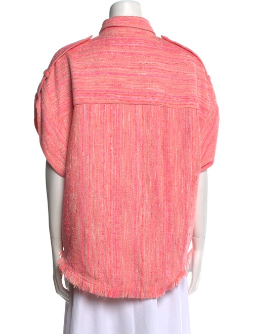 Iro Short Sleeve Button-Up Top