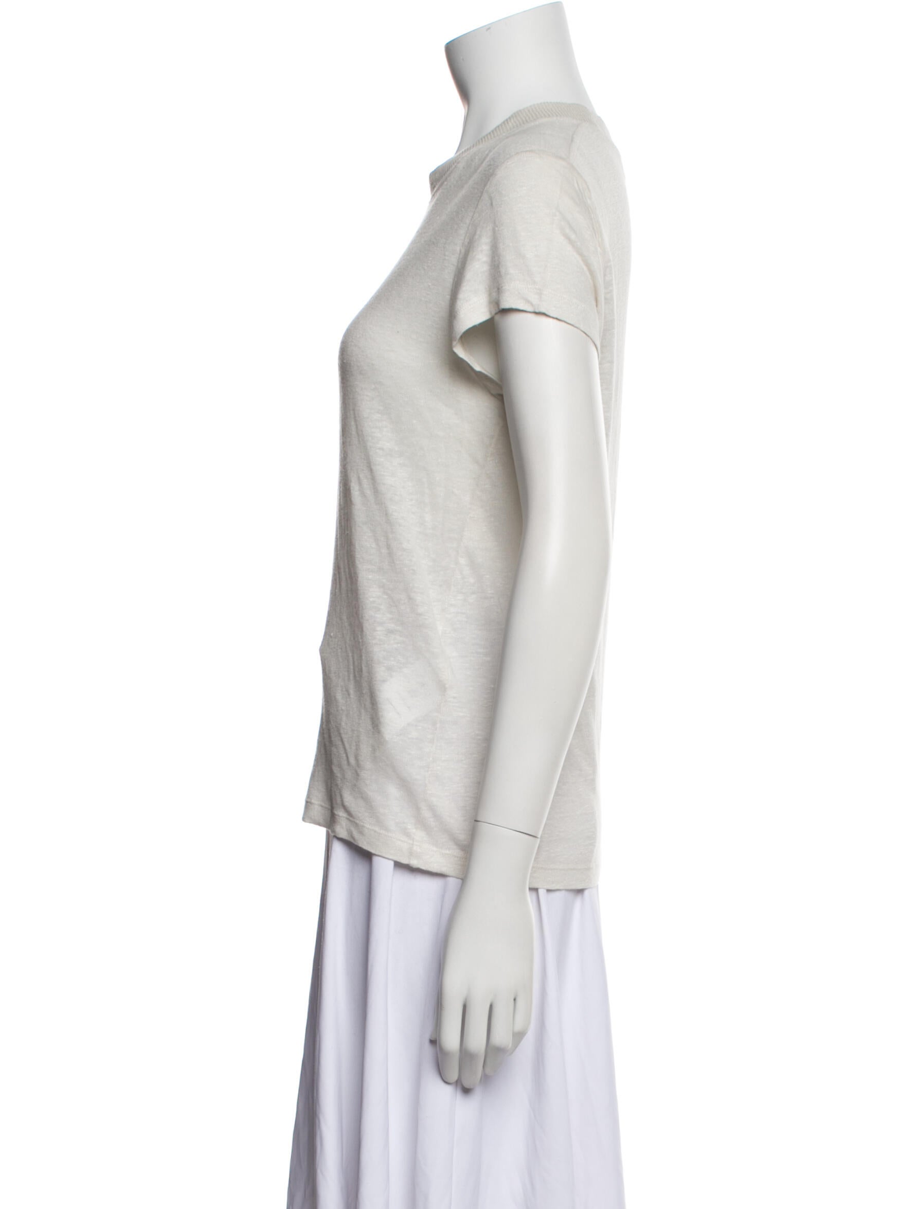 Iro Linen Crew Neck T-Shirt