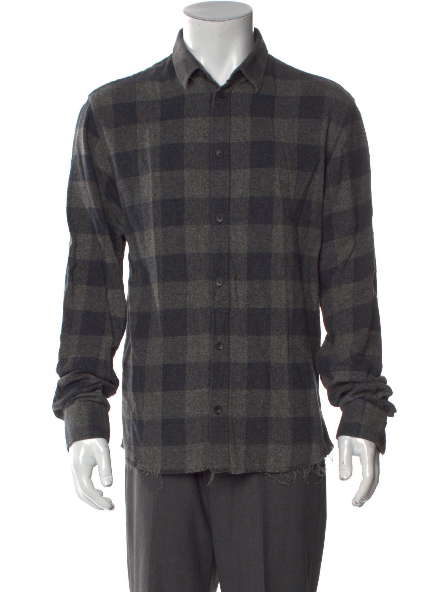 Iro Plaid Print Long Sleeve Shirt