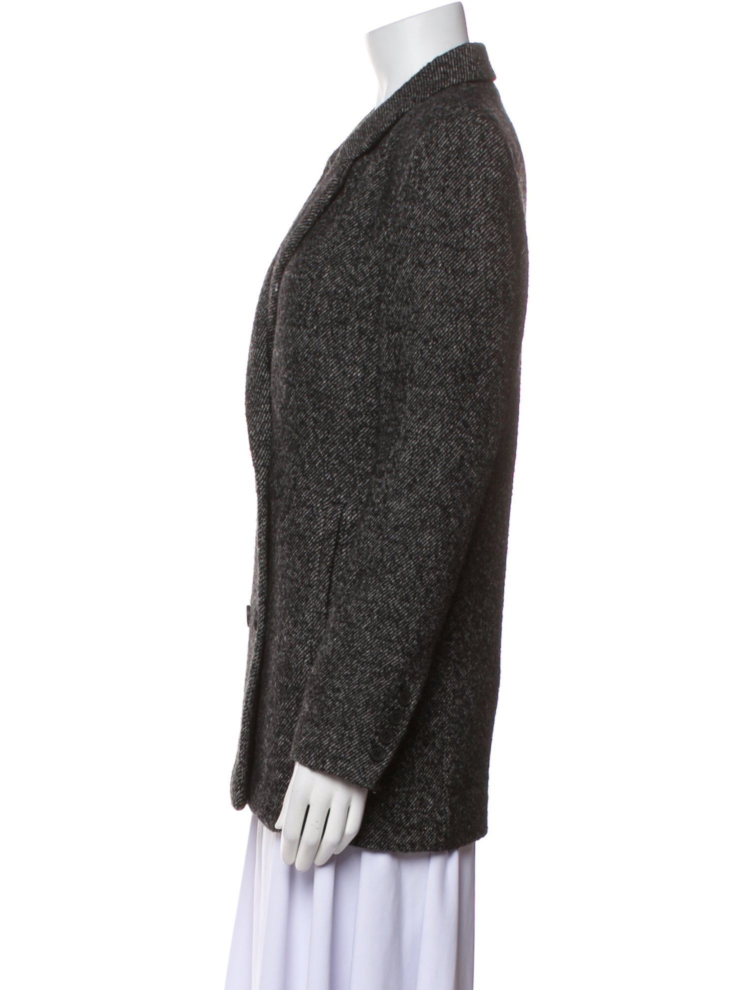 Iro Wool Tweed Pattern Blazer