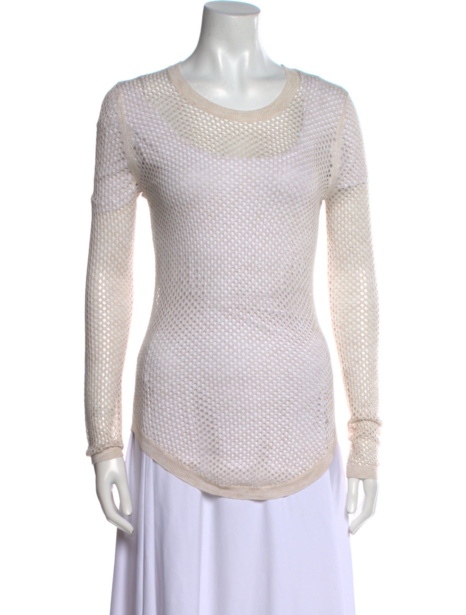 Iro Scoop Neck Long Sleeve Top