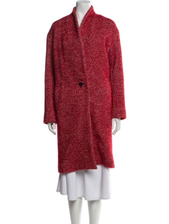 Iro Wool Tweed Pattern Coat
