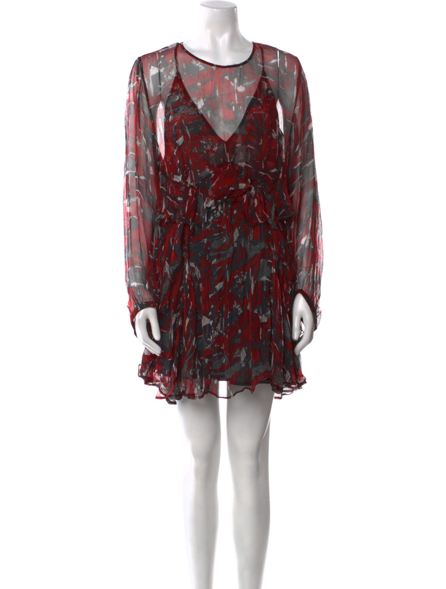 Iro Printed Mini Dress