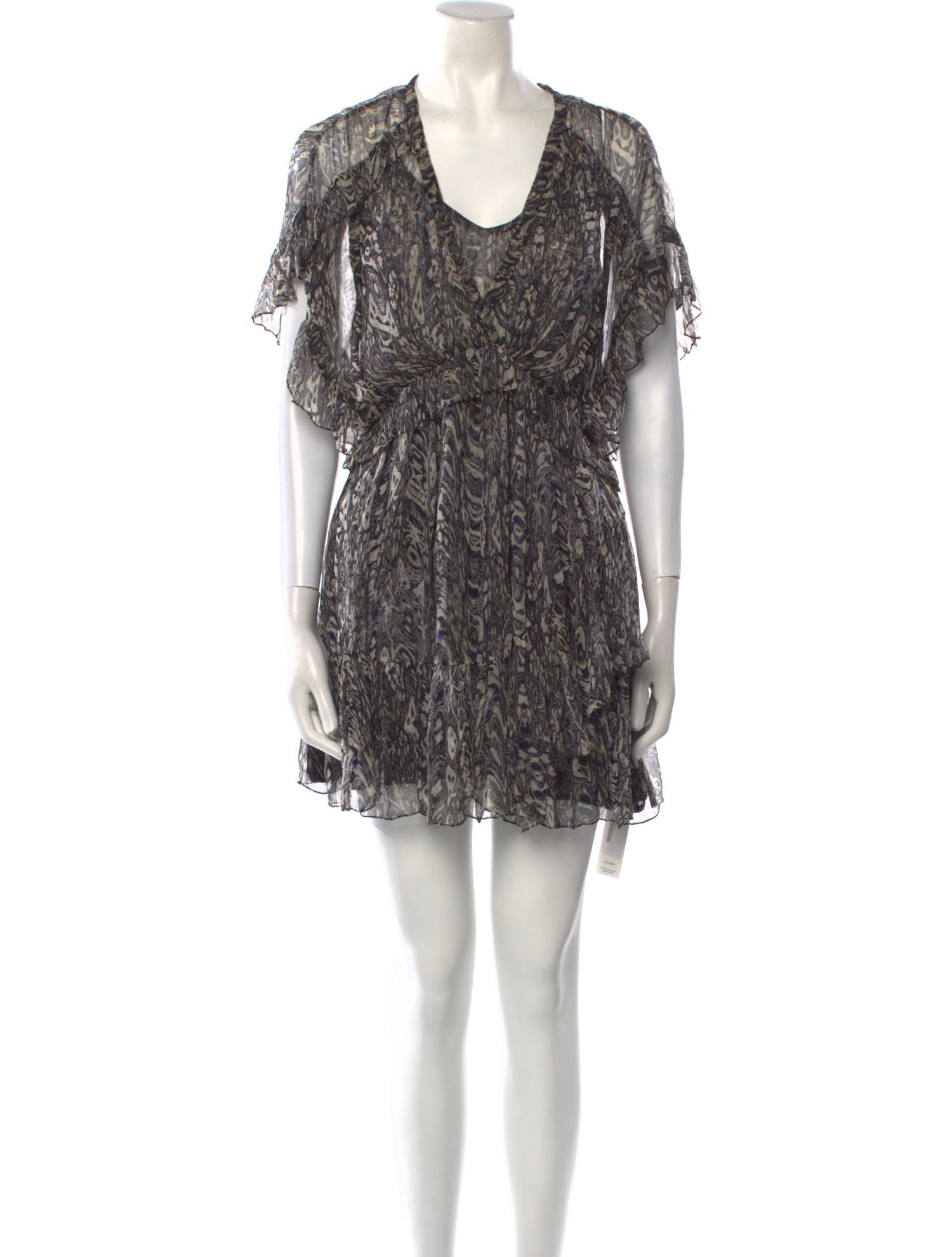 Iro Printed Mini Dress