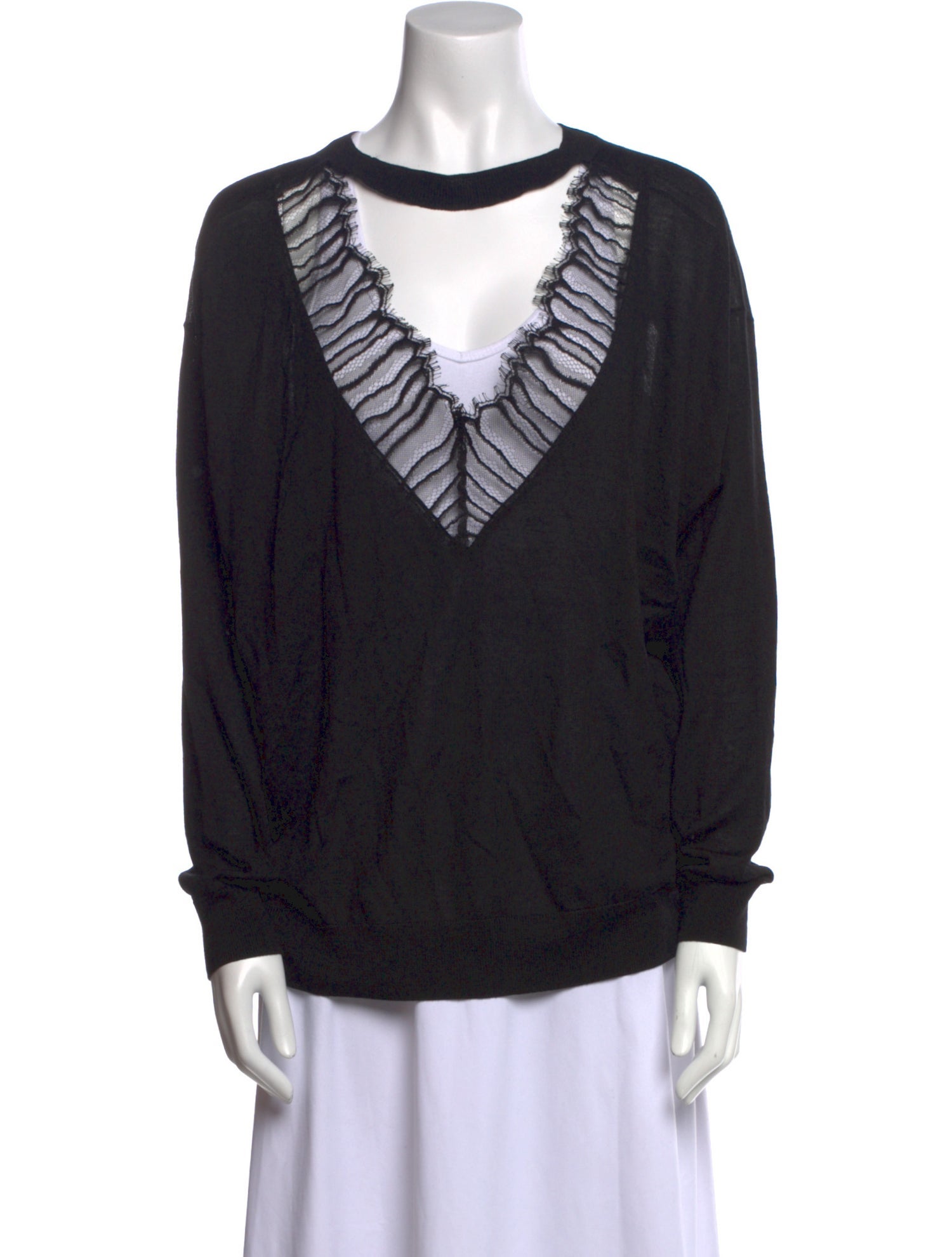 Iro Merino Wool V-Neck Sweatshirt