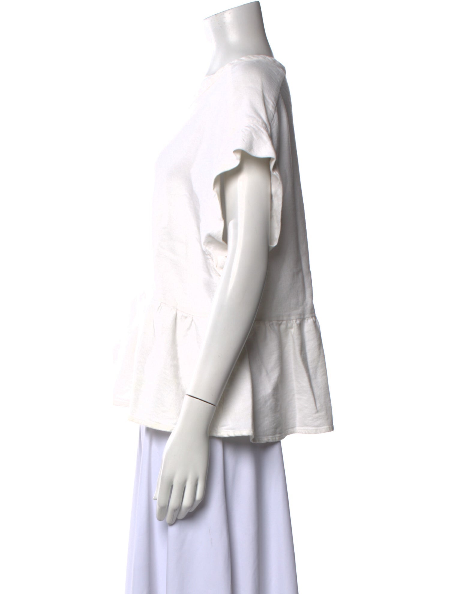 Iro Bateau Neckline Short Sleeve T-Shirt