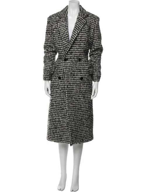 Iro Wool Houndstooth Print Peacoat