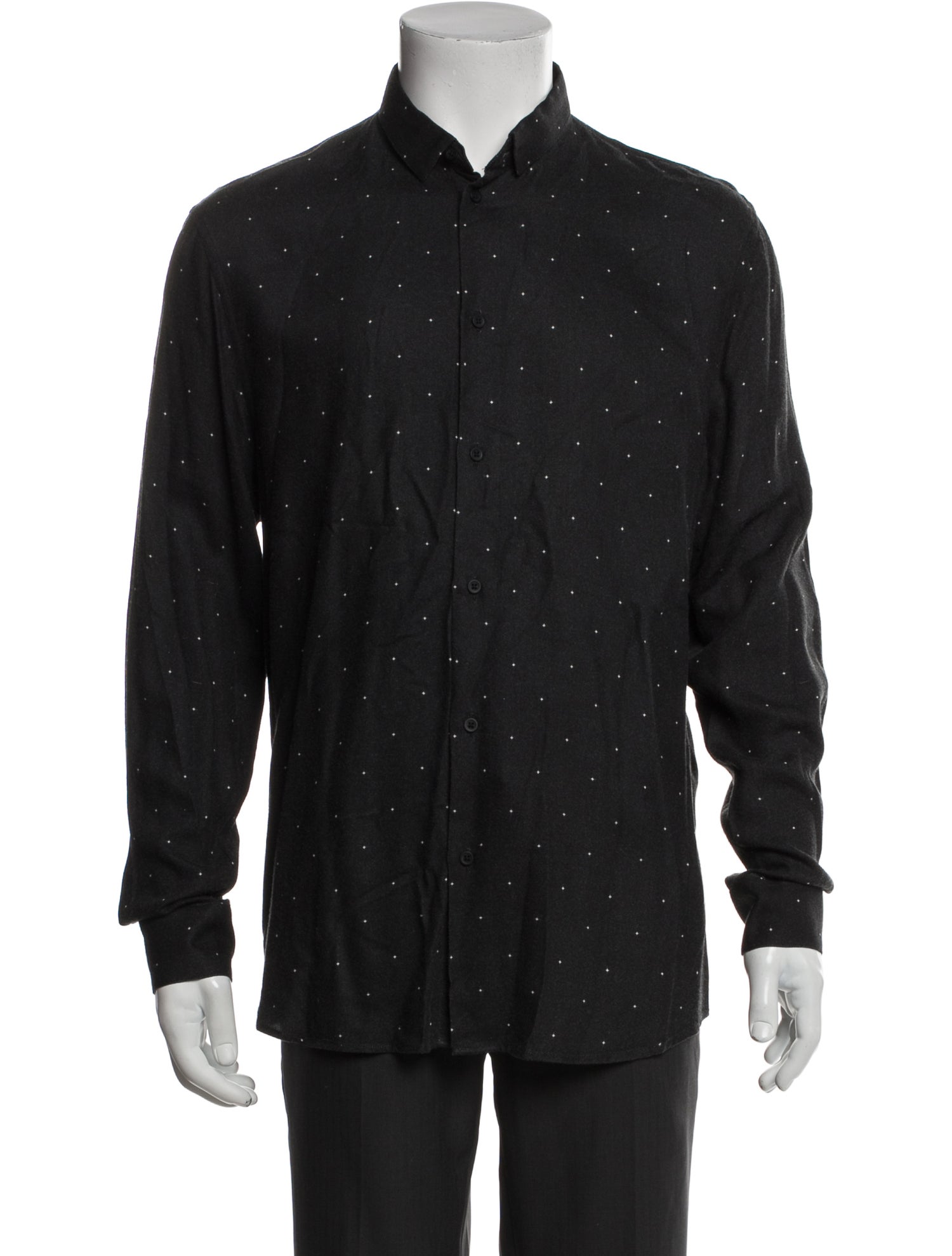 Iro Collar Long Sleeve Polo Shirt