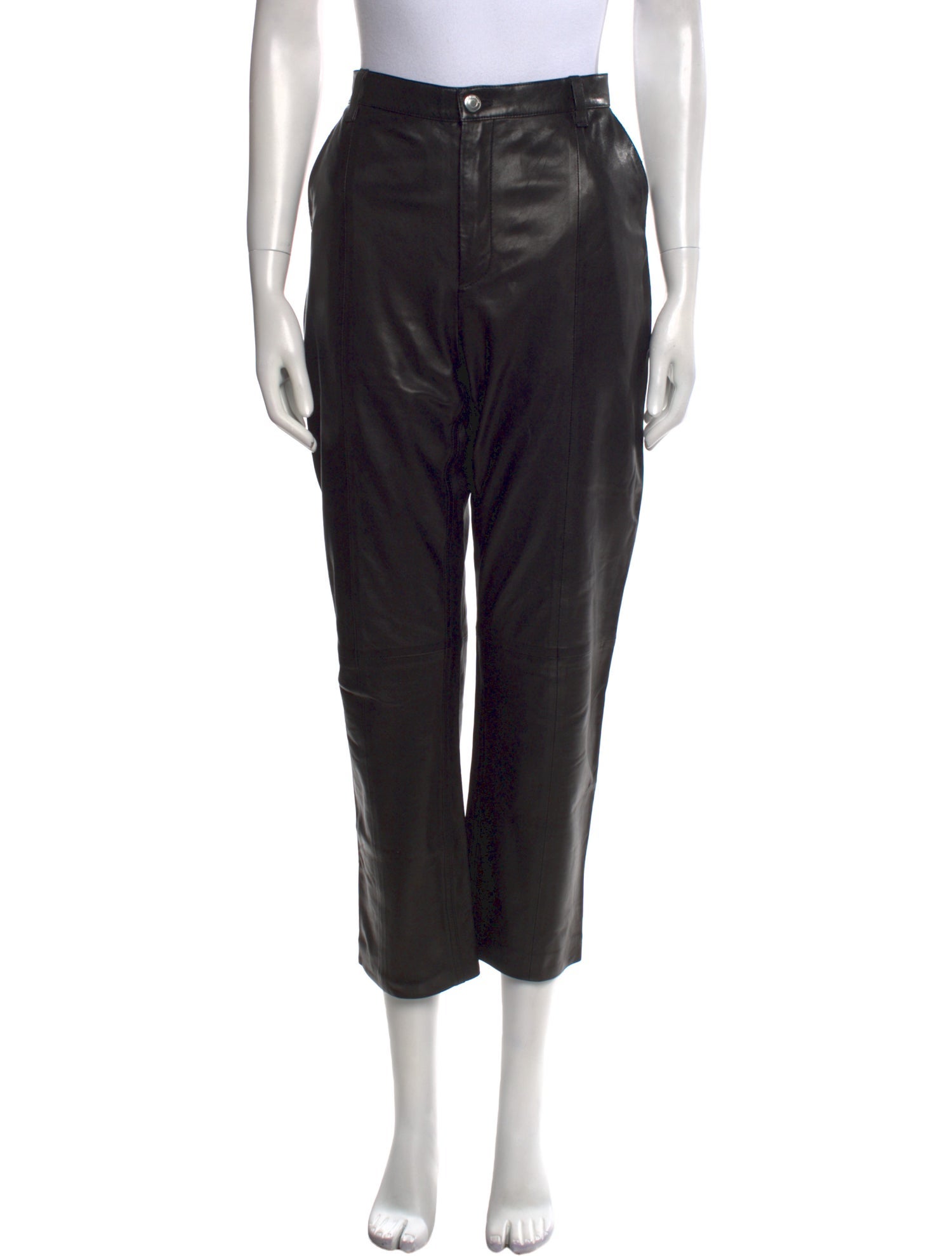Iro Lamb Leather Straight Leg Pants