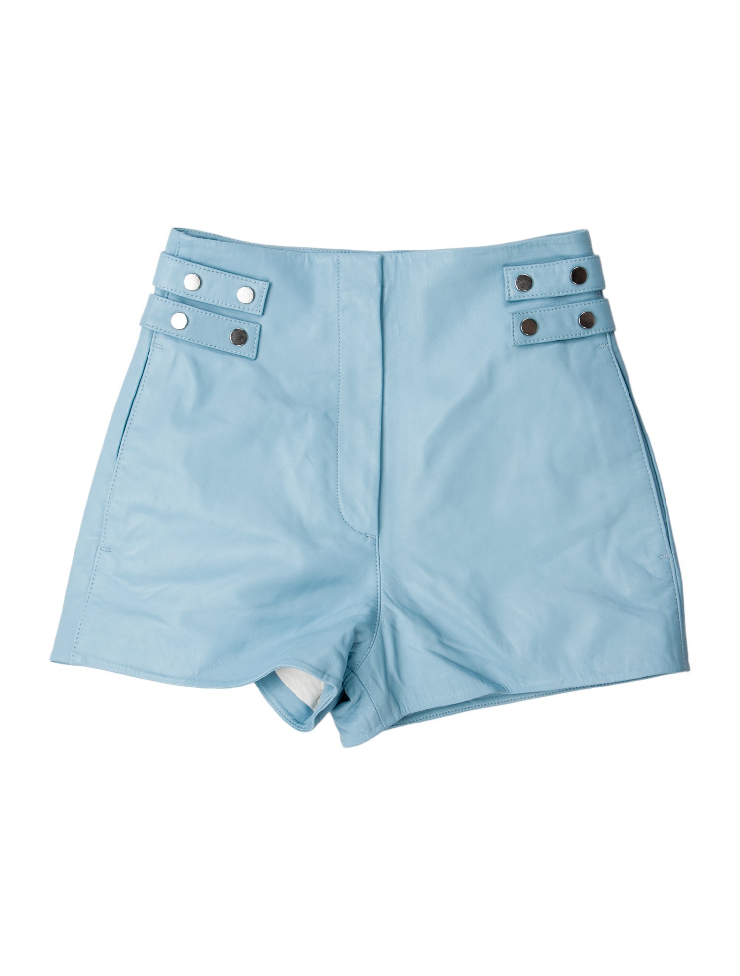 Iro Lamb Leather Mini Shorts