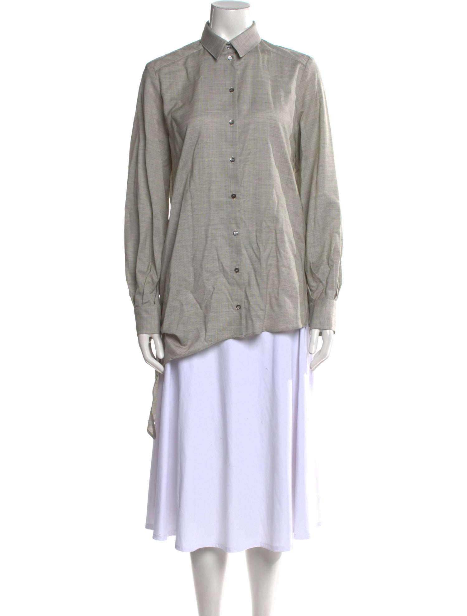 Iro Wool Long Sleeve Button-Up Top w/ Tags