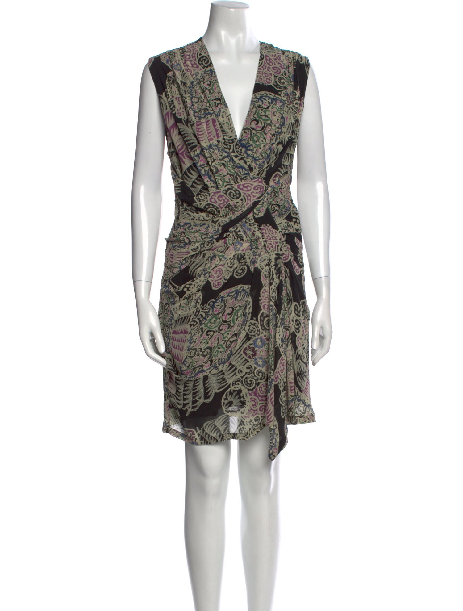 Iro Silk Knee-Length Dress