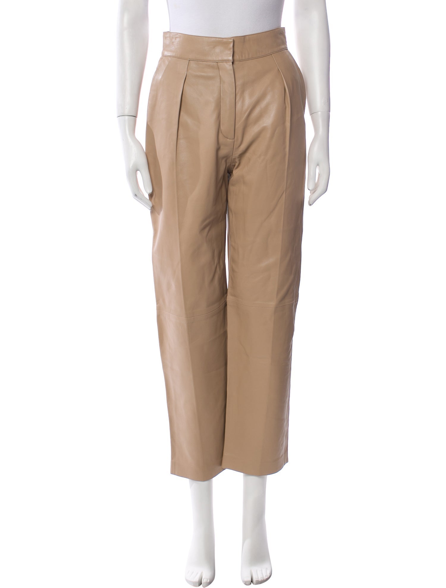 Iro Lamb Leather Straight Leg Pants