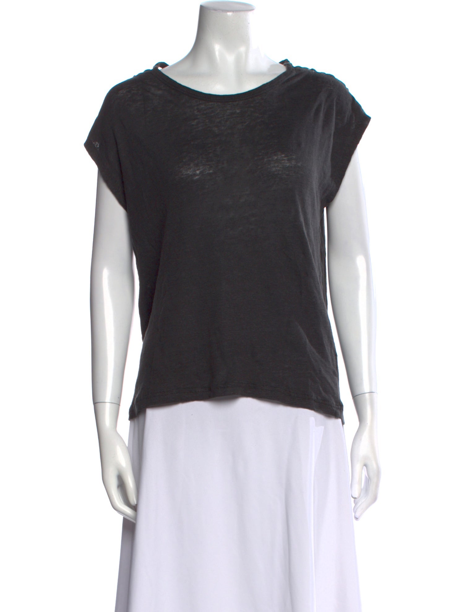 Iro Linen Scoop Neck T-Shirt