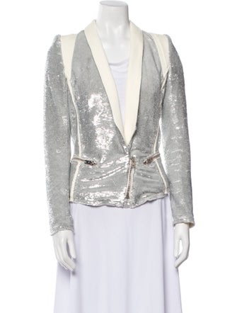 Iro Colorblock Pattern Evening Jacket