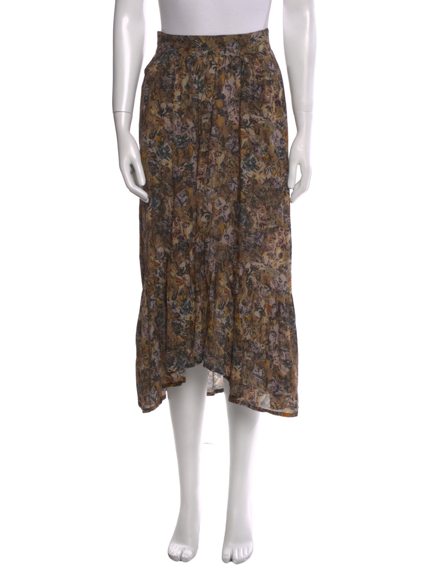 Iro Floral Print Midi Length Skirt