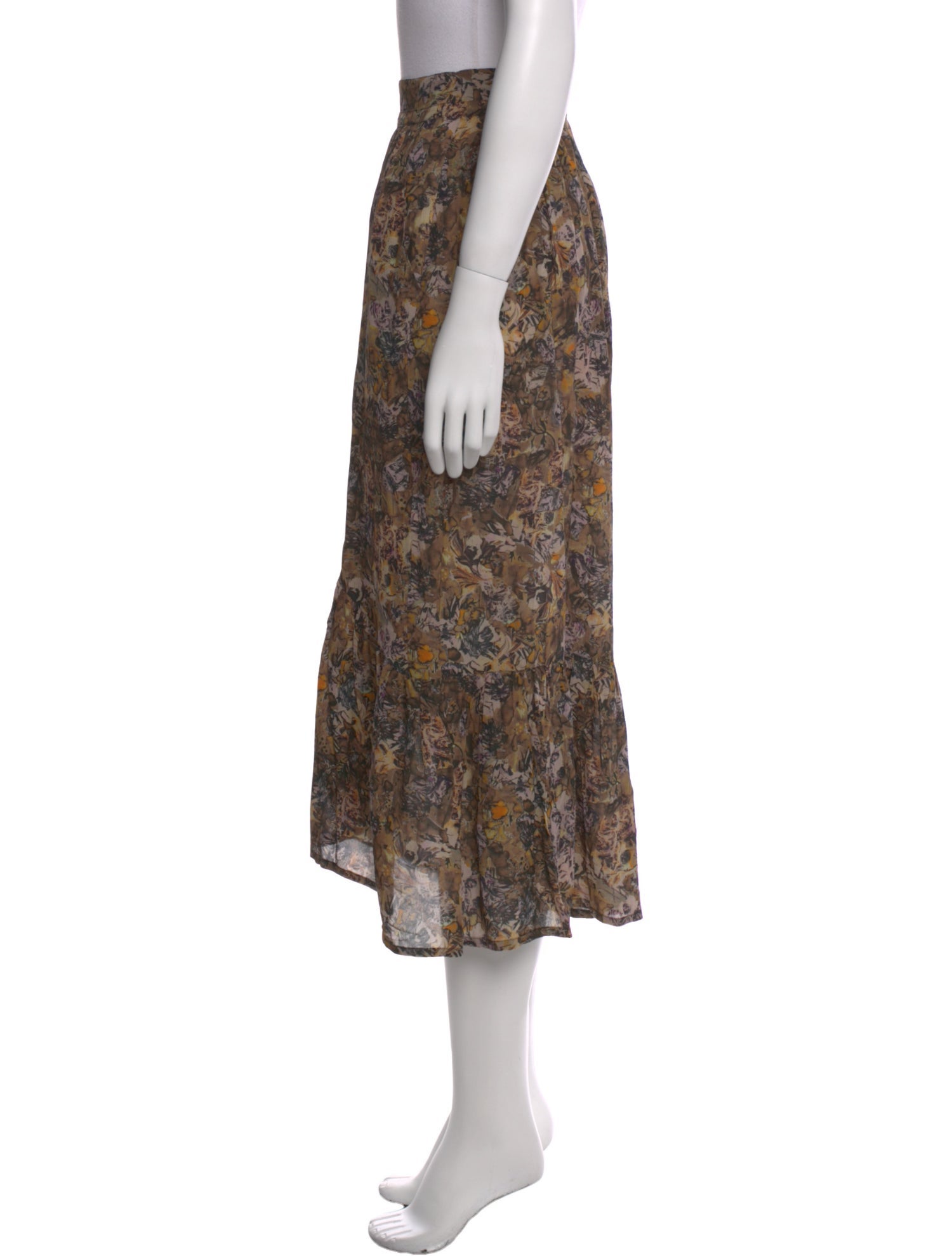 Iro Floral Print Midi Length Skirt