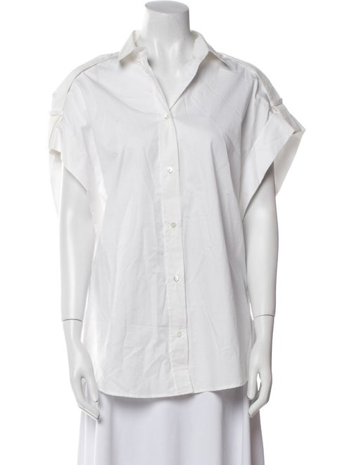 Iro Short Sleeve Button-Up Top