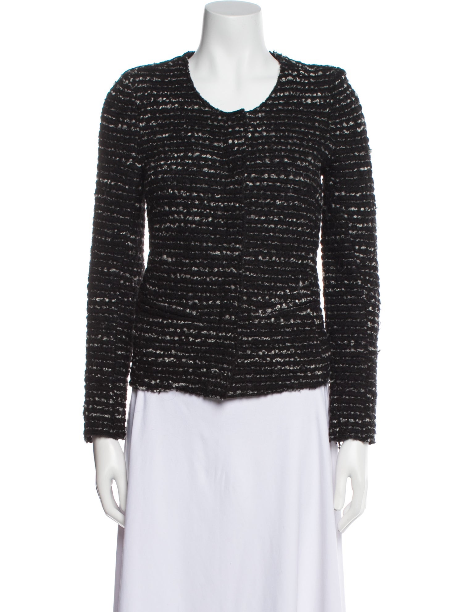 Iro Wool Tweed Pattern Evening Jacket