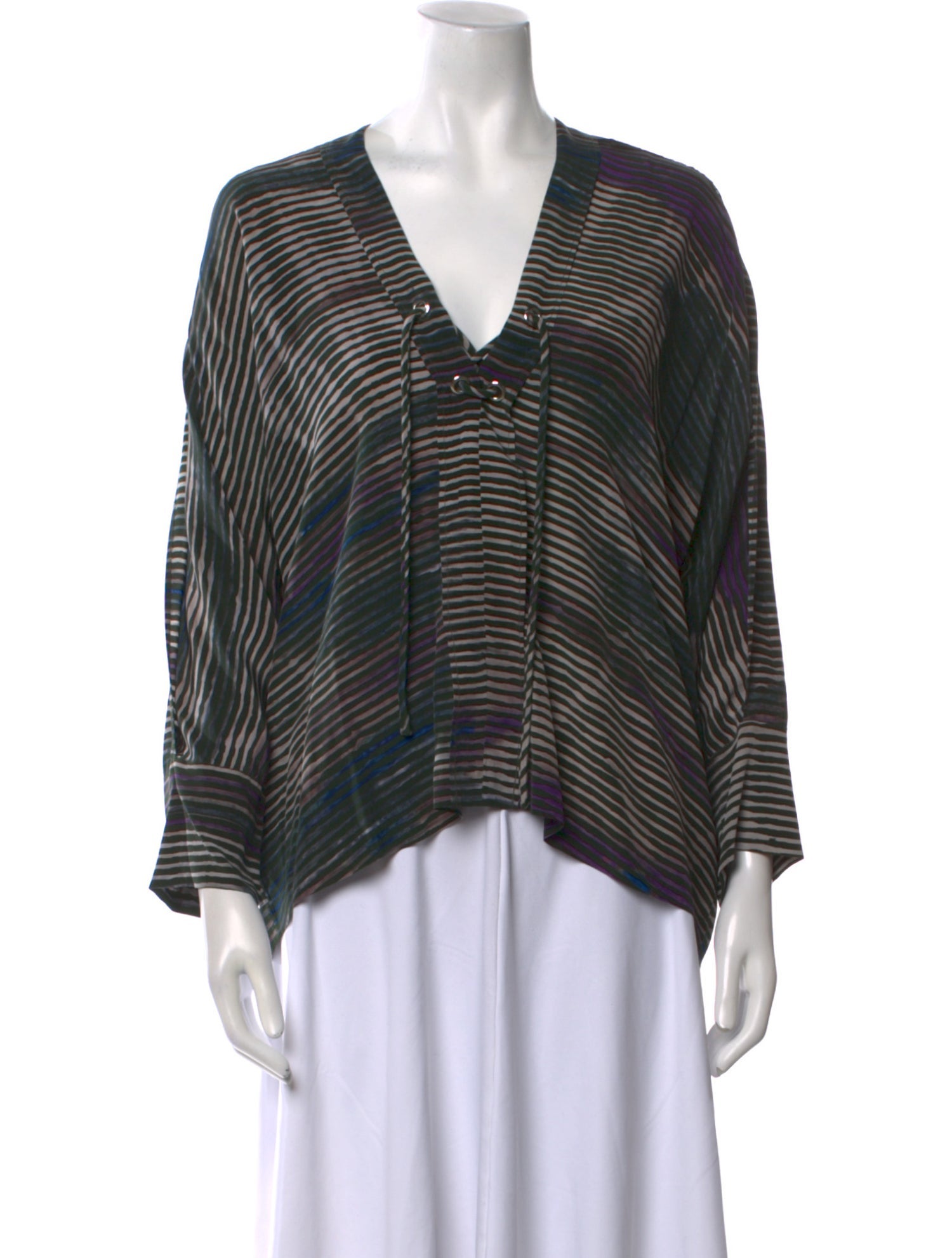 Iro Silk Striped Blouse