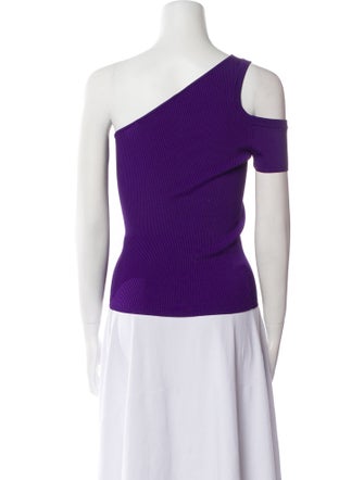 Iro One-Shoulder Short Sleeve Top