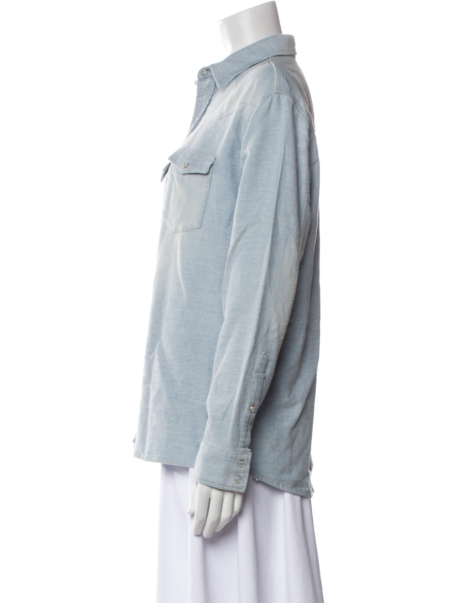 Iro Long Sleeve Button-Up Top