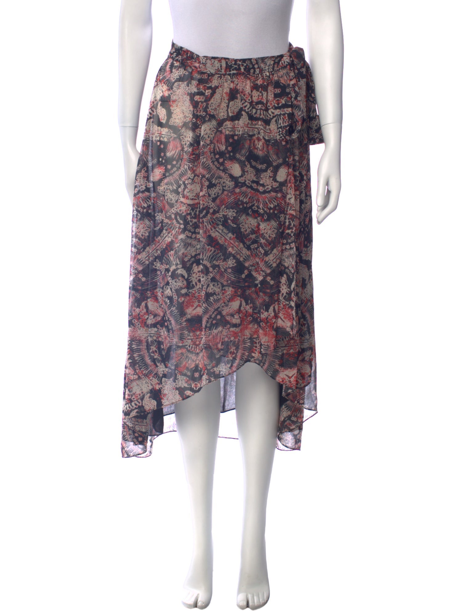 Iro Floral Print Midi Length Skirt