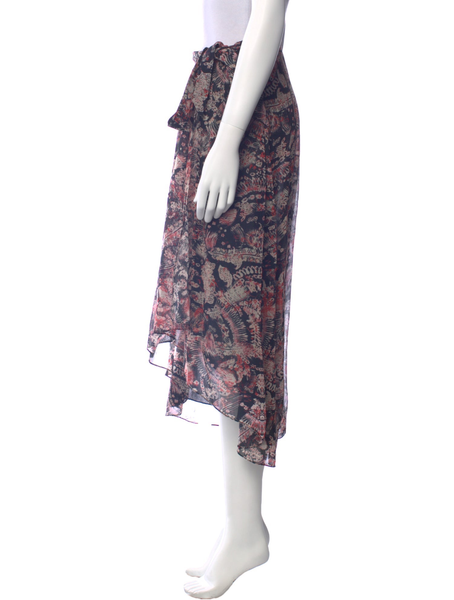 Iro Floral Print Midi Length Skirt