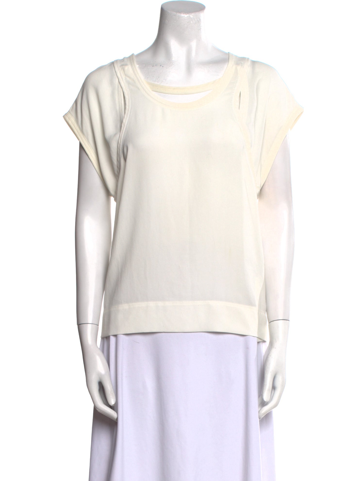 Iro Bateau Neckline Short Sleeve Sweatshirt