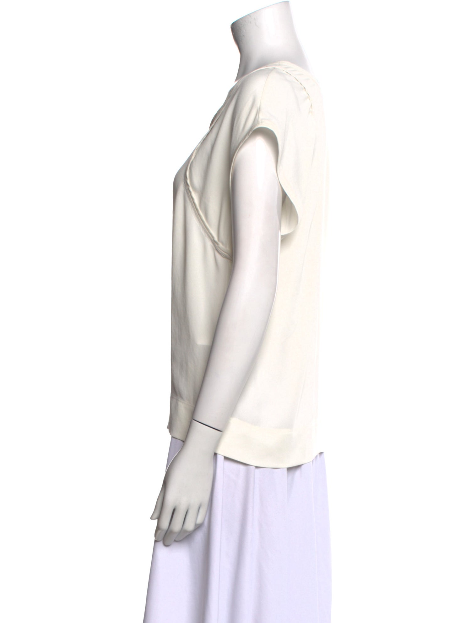 Iro Bateau Neckline Short Sleeve Sweatshirt