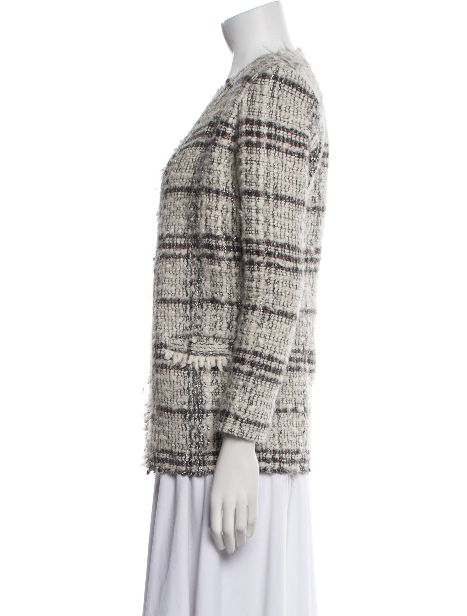 Iro Wool Tweed Pattern Evening Jacket