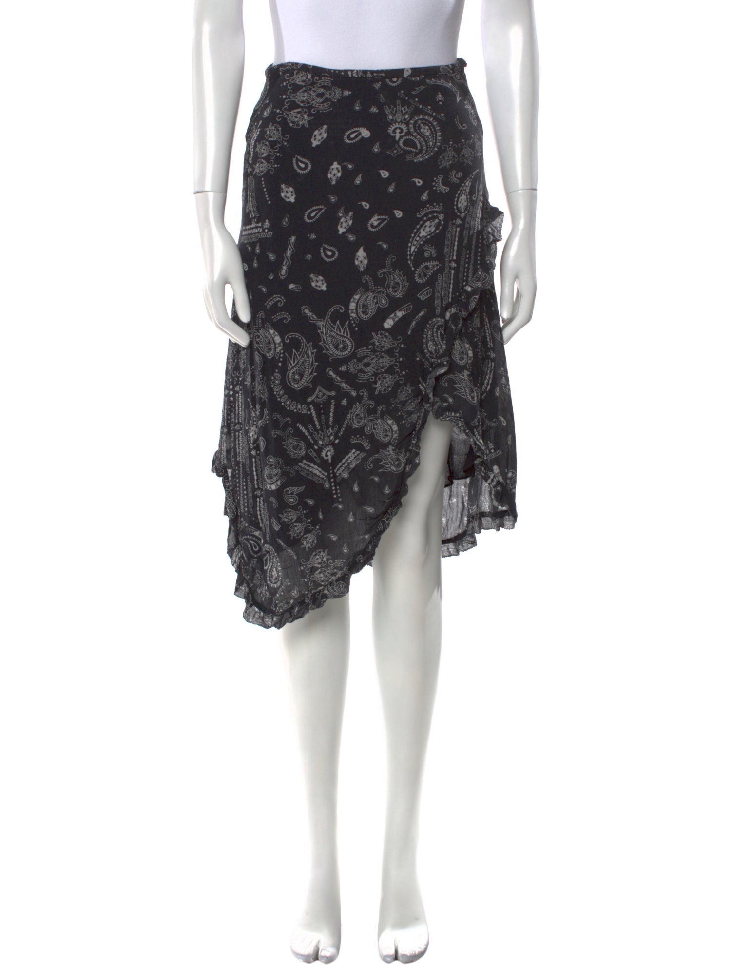 Iro Paisley Print Knee-Length Skirt