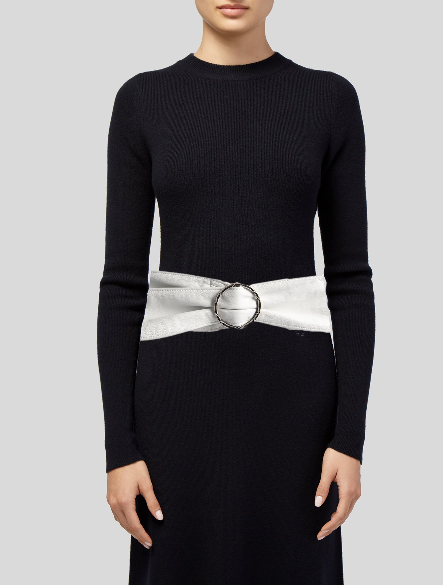 Iro Wide Leather Waist Belt