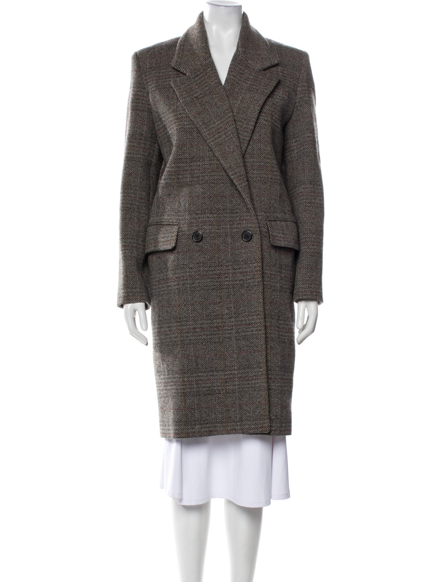 Iro Virgin Wool Printed Coat