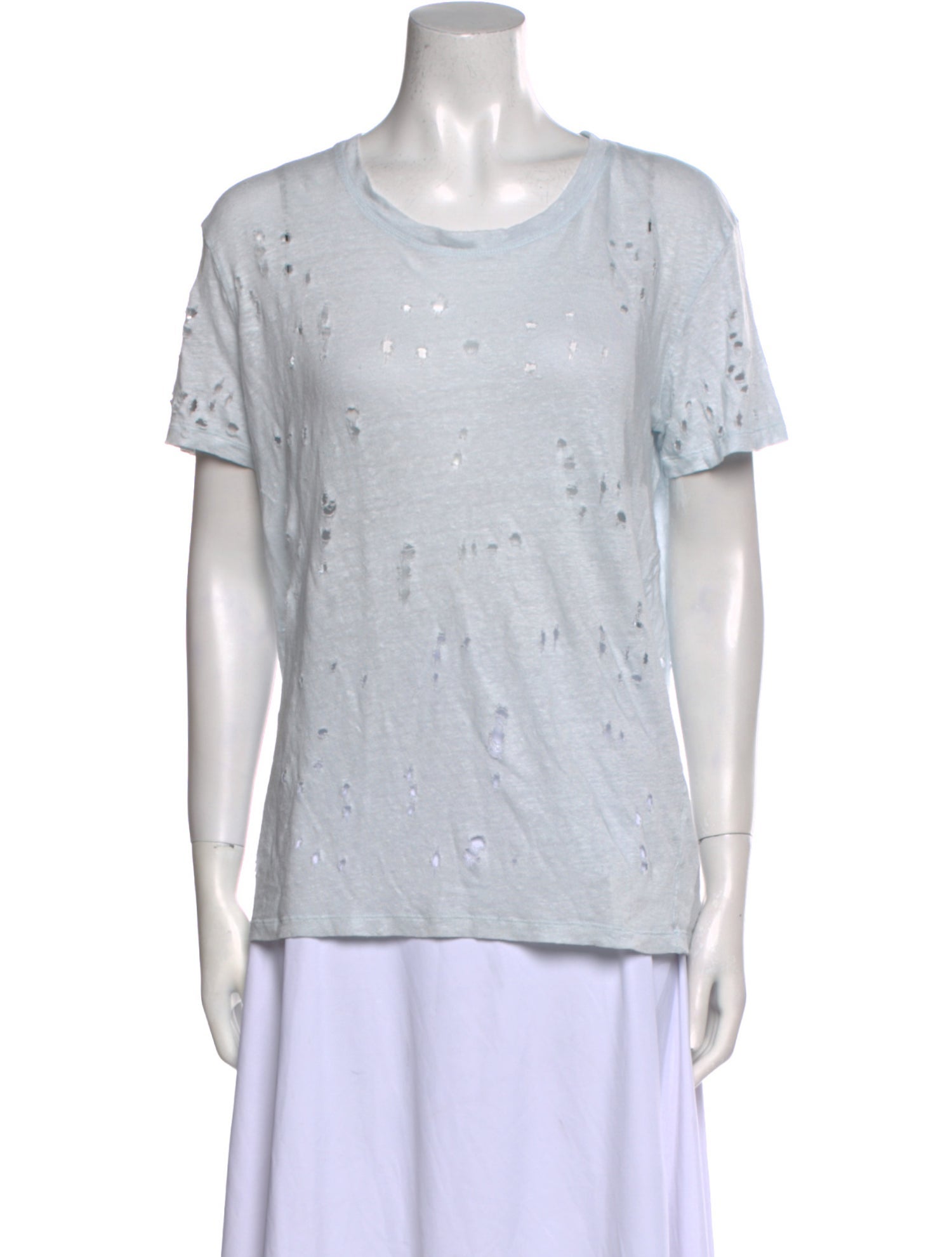 Iro Linen Scoop Neck T-Shirt