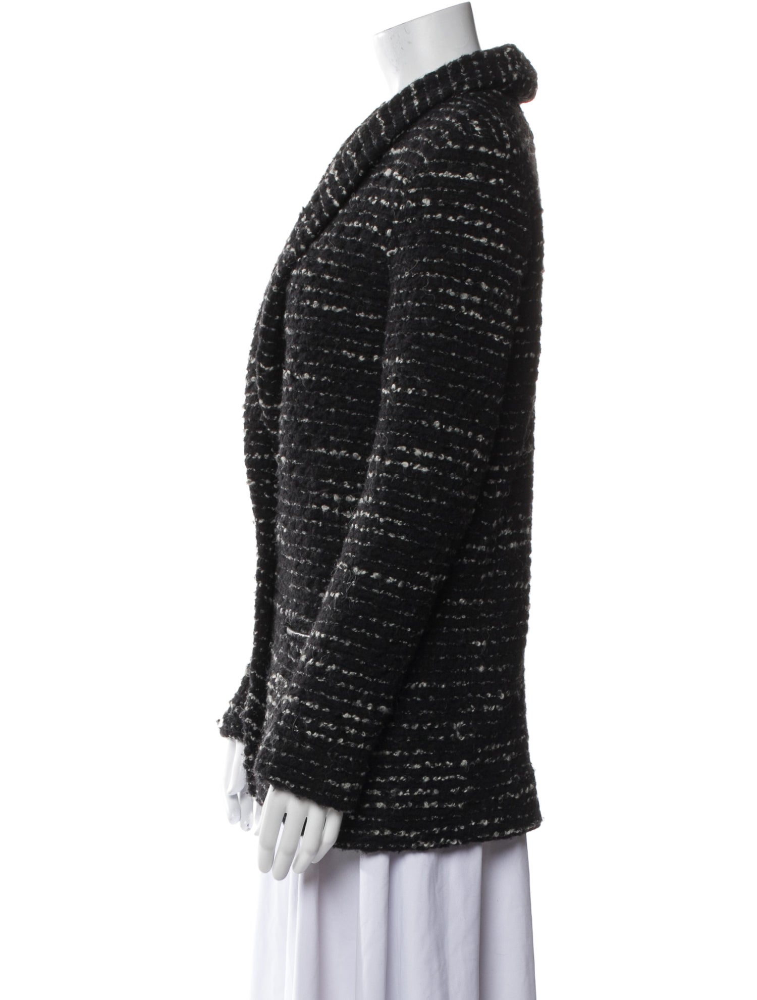 Iro Wool Striped Evening Jacket