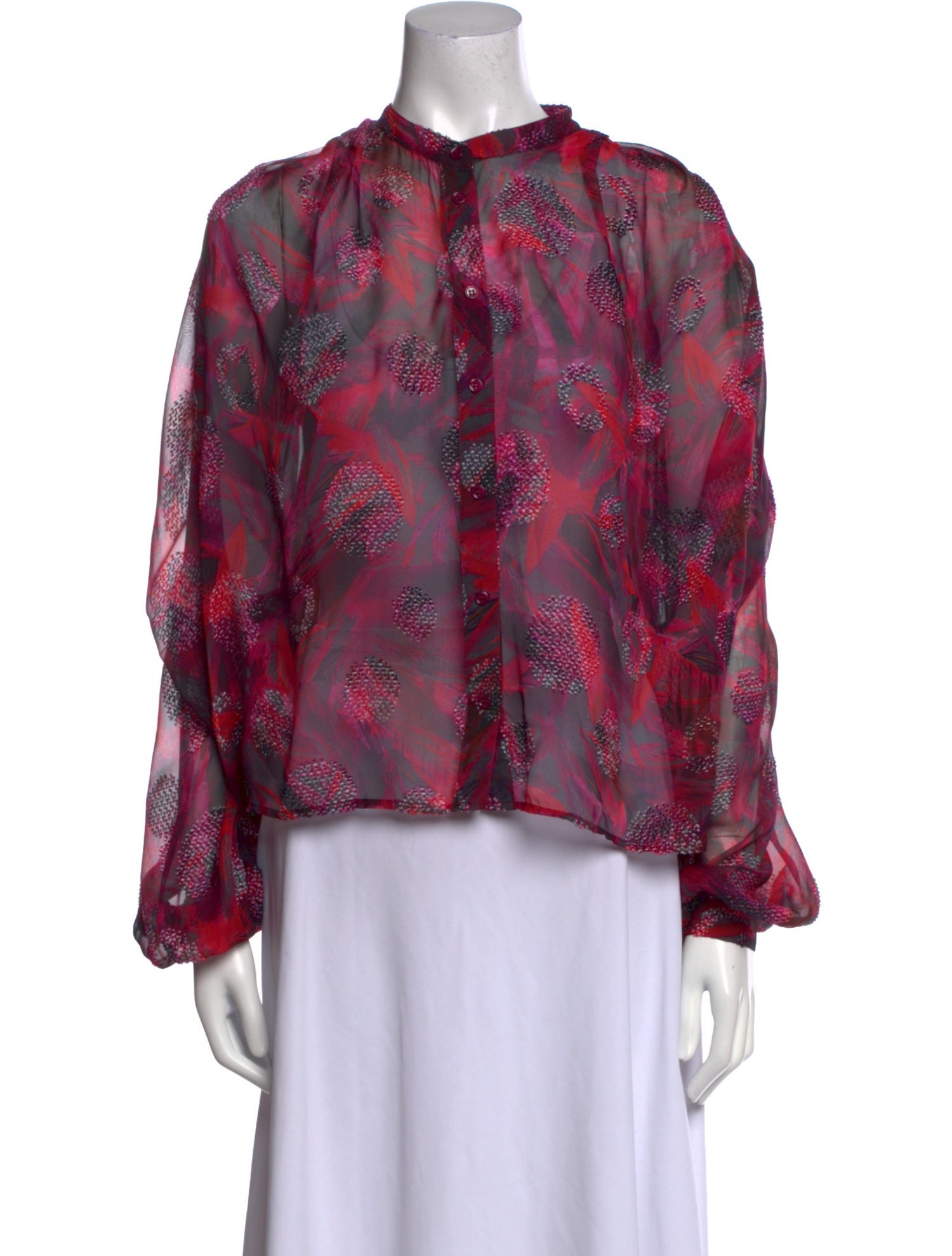 Iro Silk Floral Print Blouse