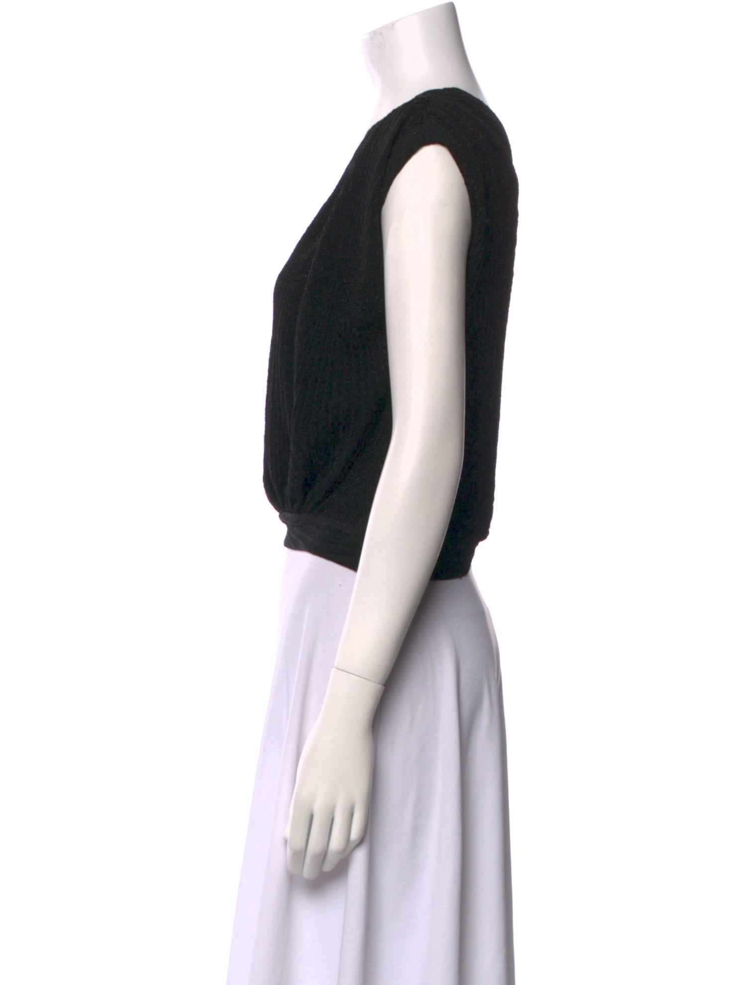 Iro V-Neck Sleeveless Crop Top