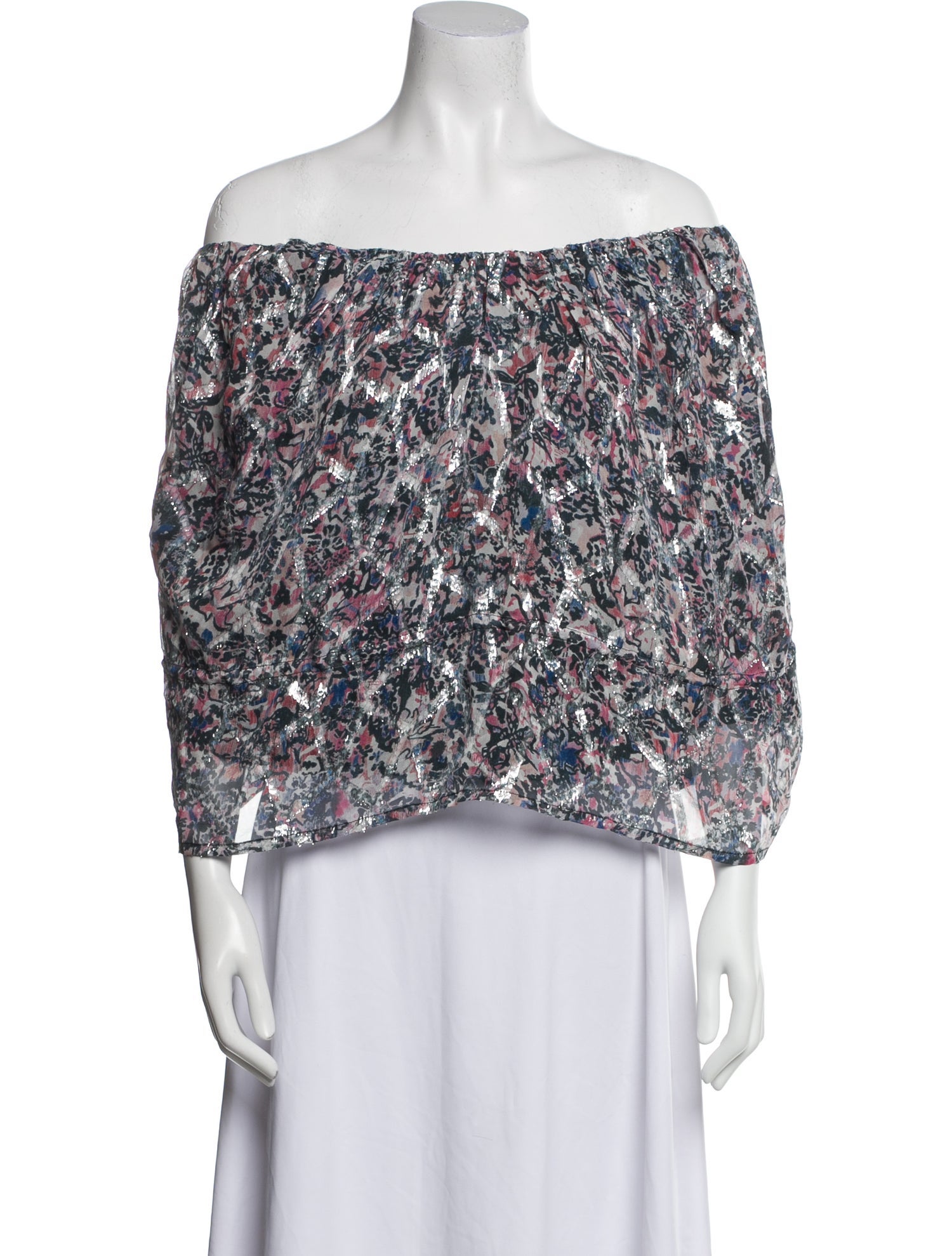 Iro Silk Floral Print Blouse w/ Tags