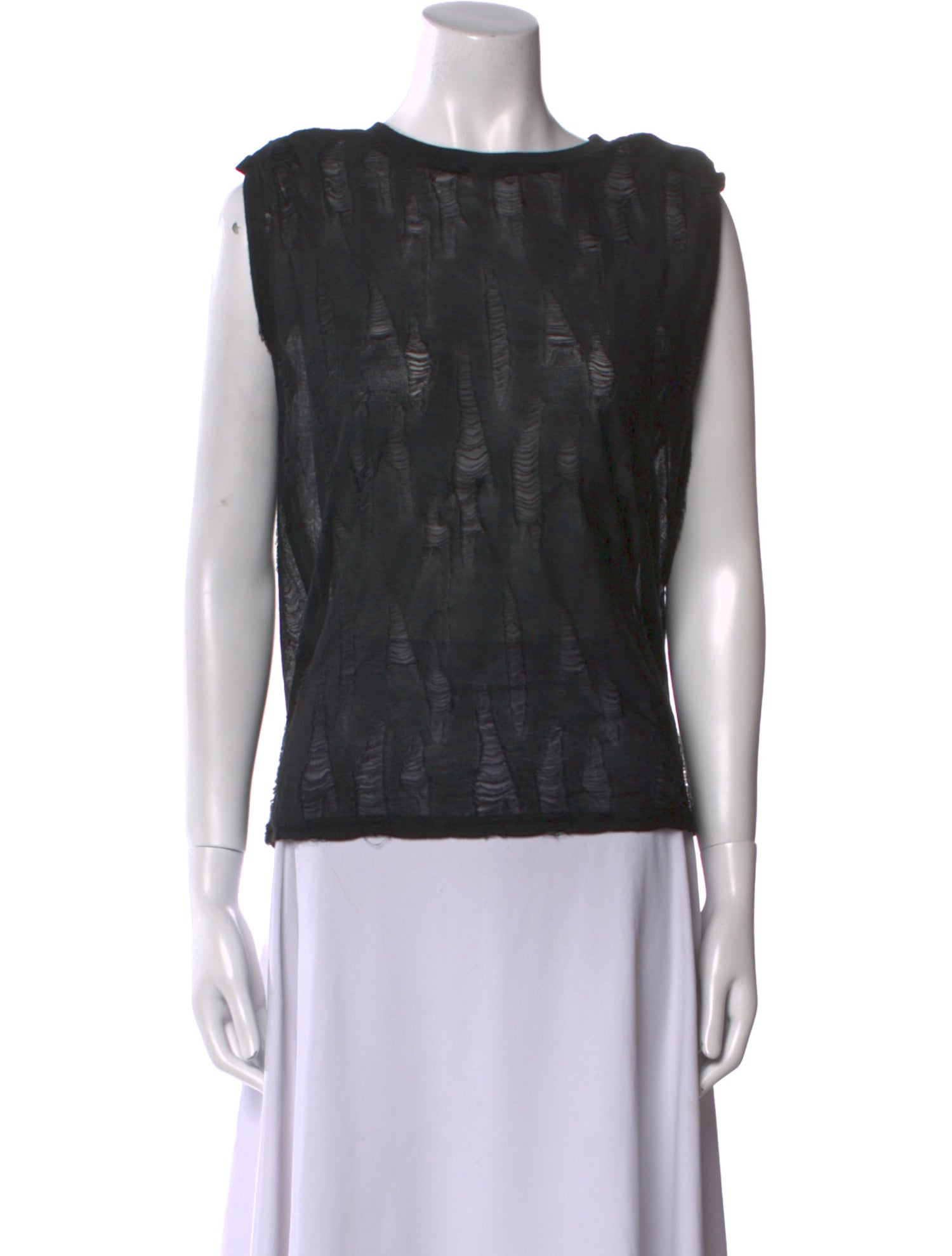 Iro Bateau Neckline Sleeveless Top