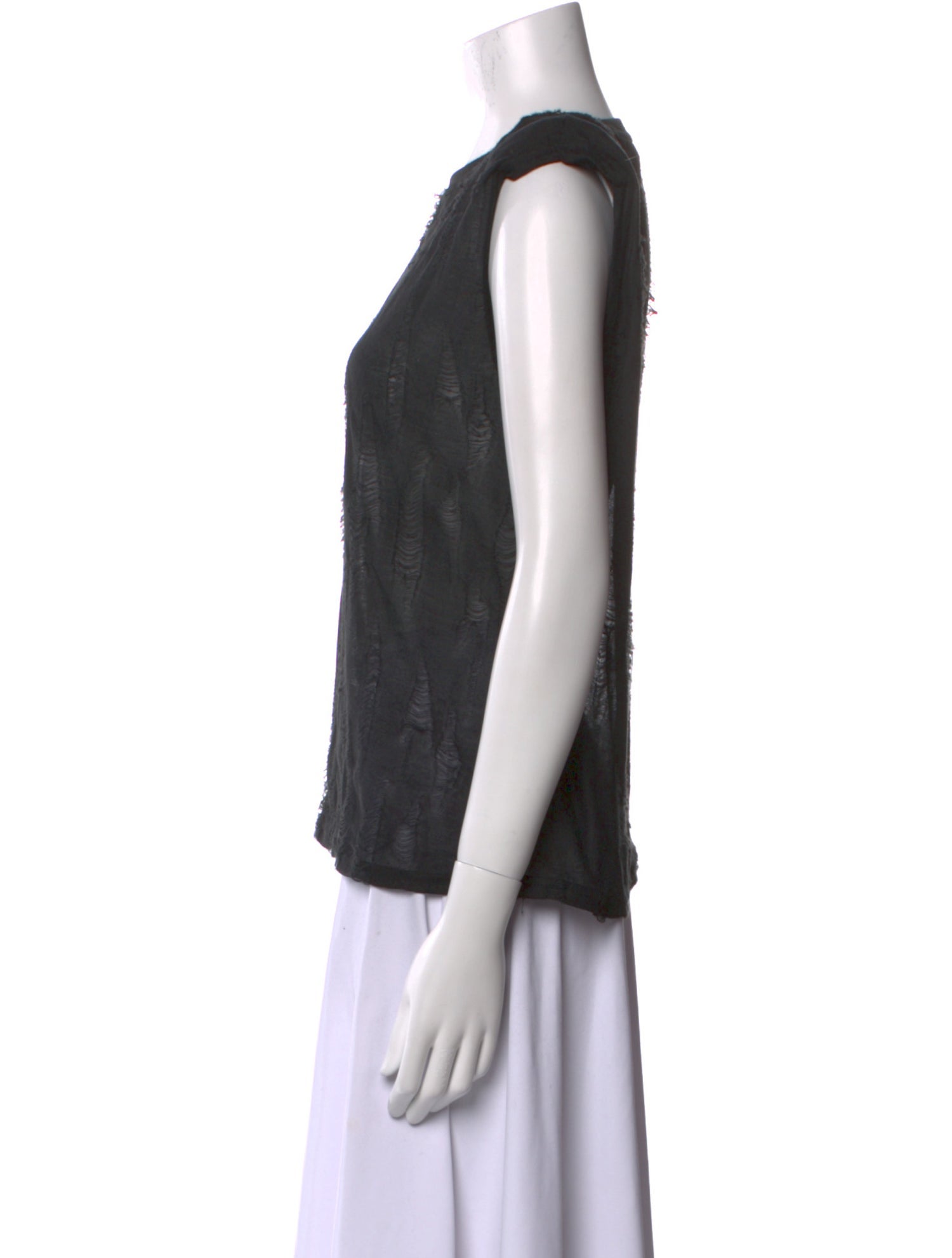 Iro Bateau Neckline Sleeveless Top