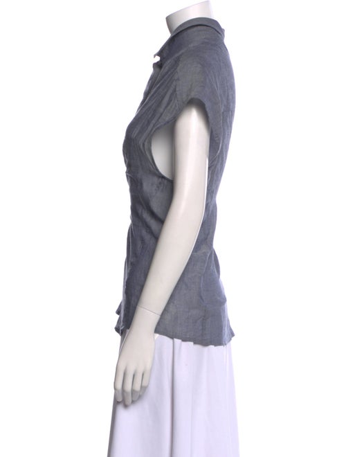 Iro Short Sleeve Button-Up Top