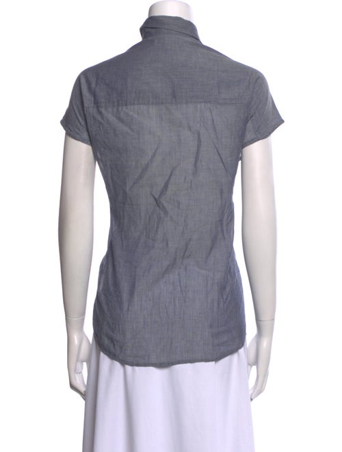 Iro Short Sleeve Button-Up Top