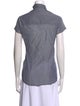 Iro Short Sleeve Button-Up Top