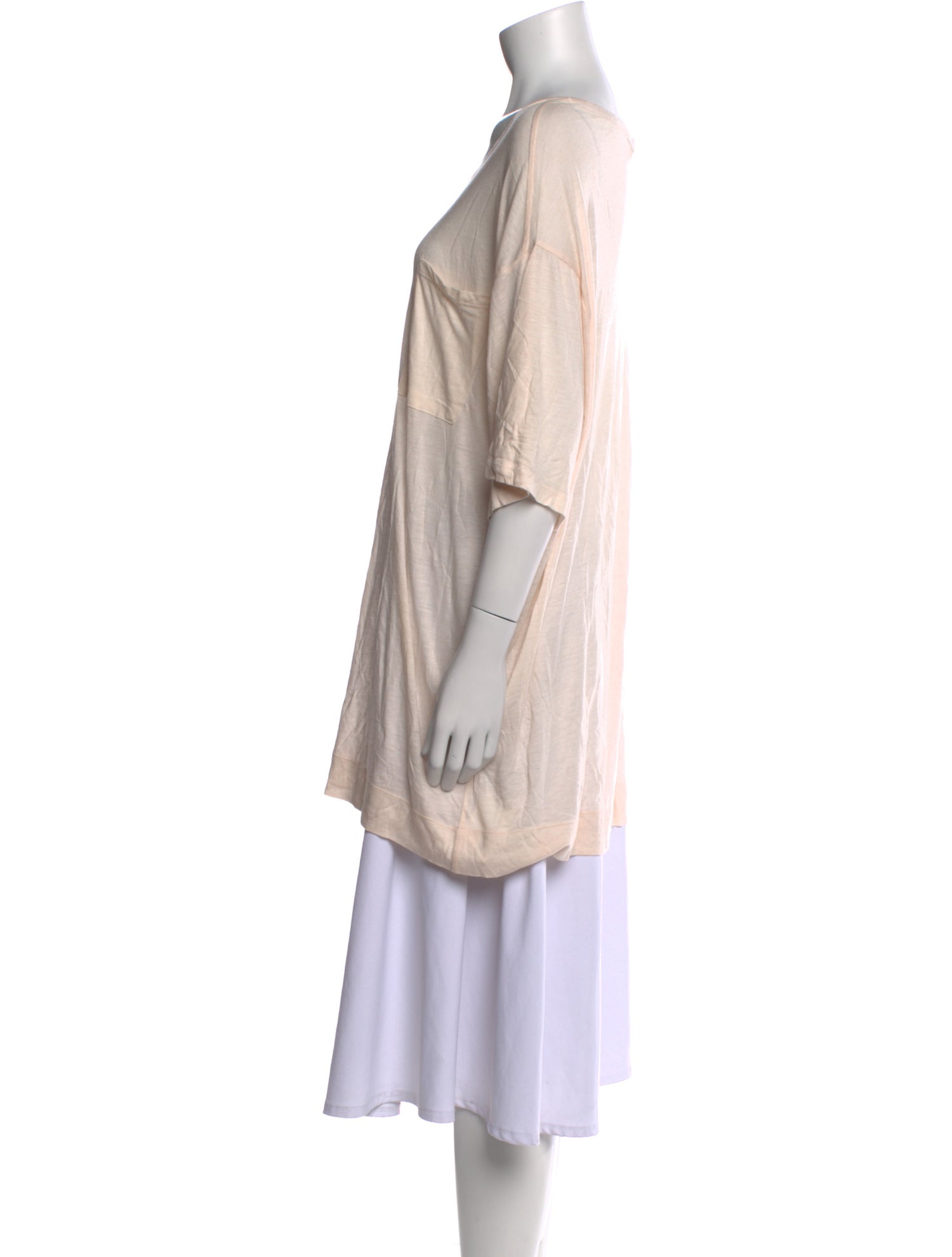 Iro Scoop Neck Short Sleeve Tunic