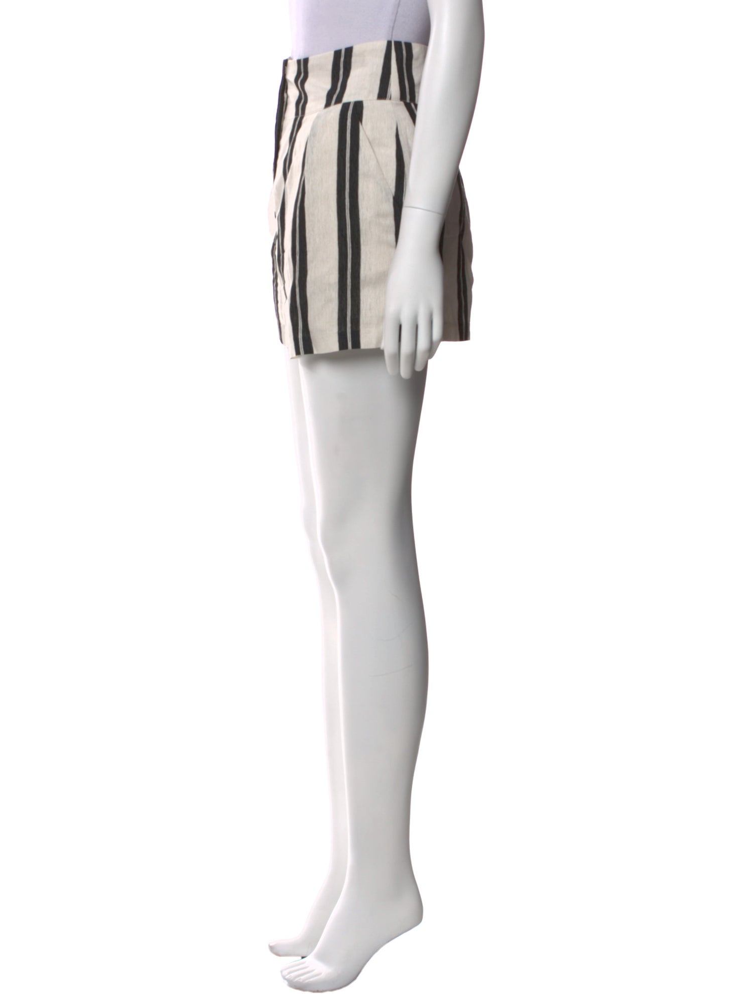 Iro Striped Mini Shorts