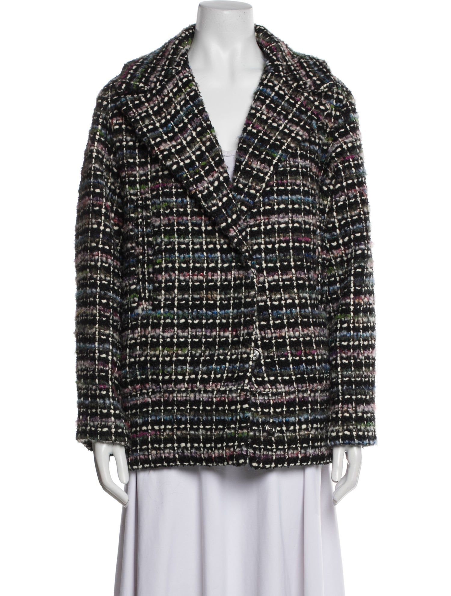 Iro Tweed Pattern Blazer