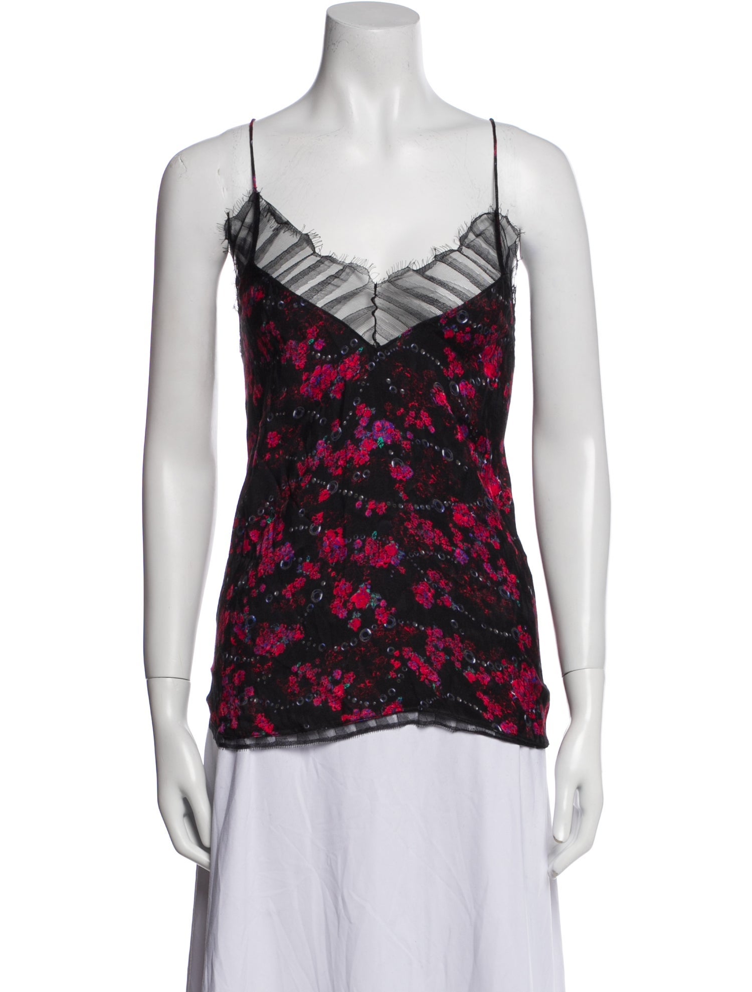 Iro Floral Print V-Neck Top w/ Tags