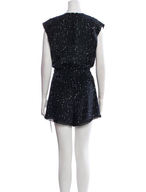 Iro Silk Polka Dot Print Romper
