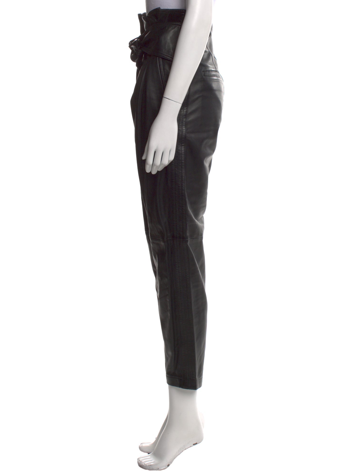 Iro Lamb Leather Straight Leg Pants